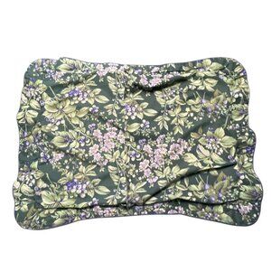 VTG Laura Ashley Bramble Berry Pillow Sham W/Border USA Floral SEE MEASUREMENTS‎